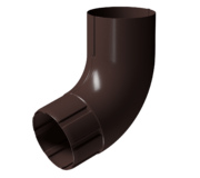 Колено для водосточной трубы 72˚ Шоколад, (RAL 8019)